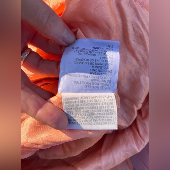 Vintage silk goddess dress coral - Picture 10 of 15